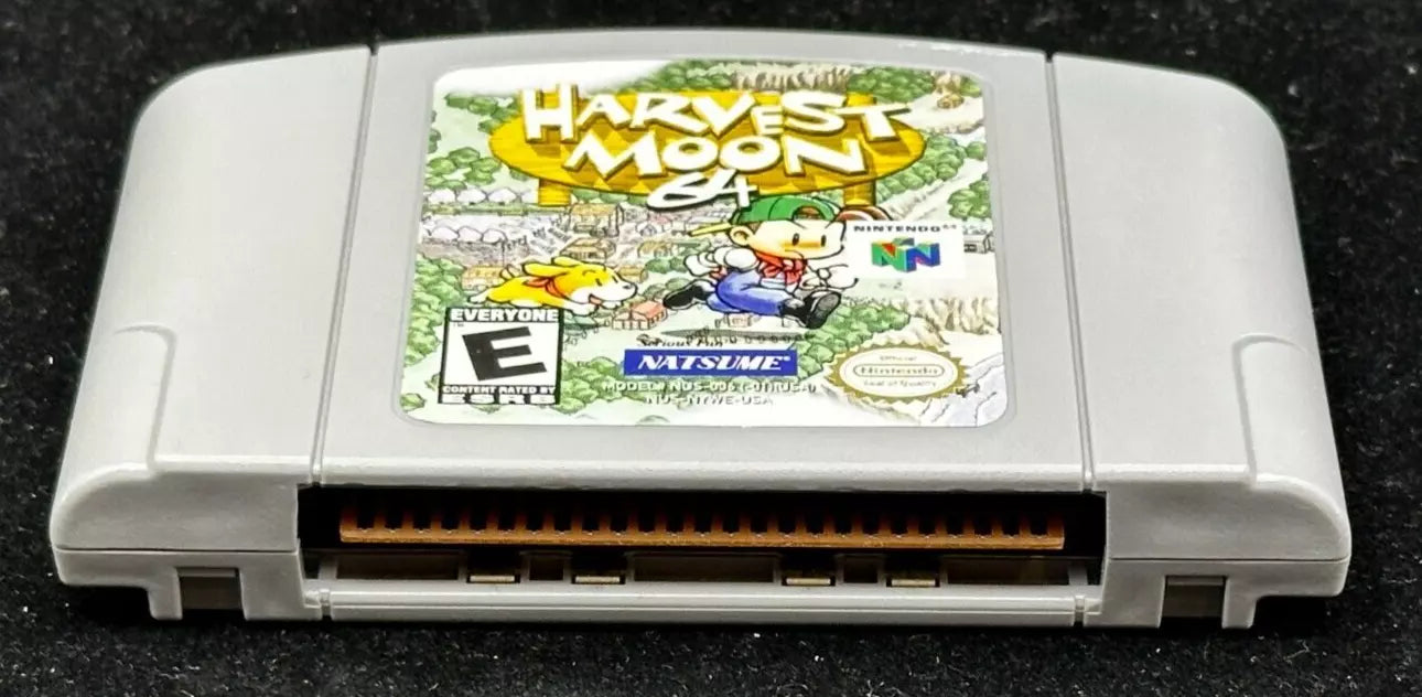 Harvest Moon 64 Nintendo 64 N64 Cassette Genuine Only NATSUME-