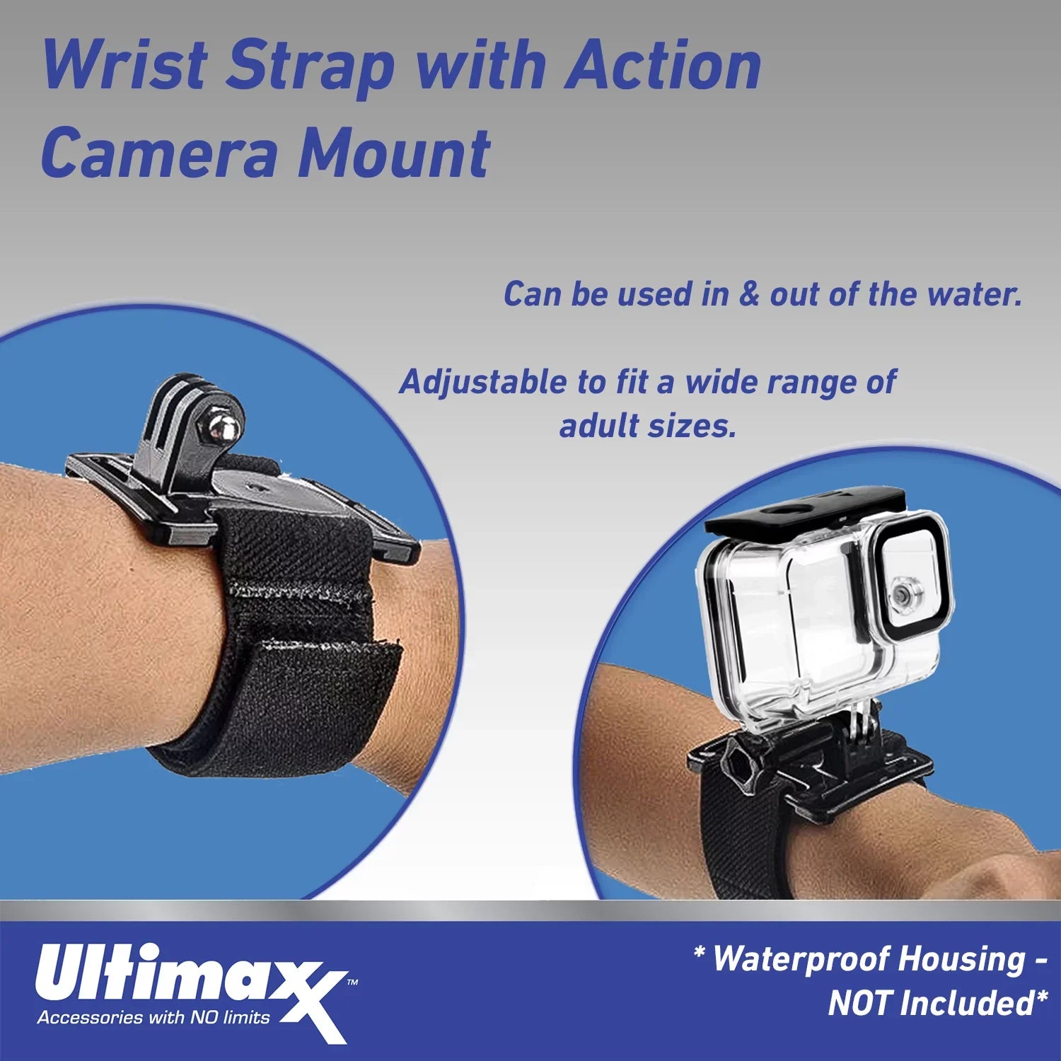 Ultimaxx Essential GoPro HERO10 (Hero 10) Ebony Bundle - Includes: 2x Replacement Batteries, Dual USB Charger, Water-Resistant Action Camera Case & Much More