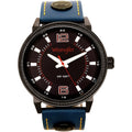 Wrangler 48.5mm Ebony Dial, Blue Strap Watch