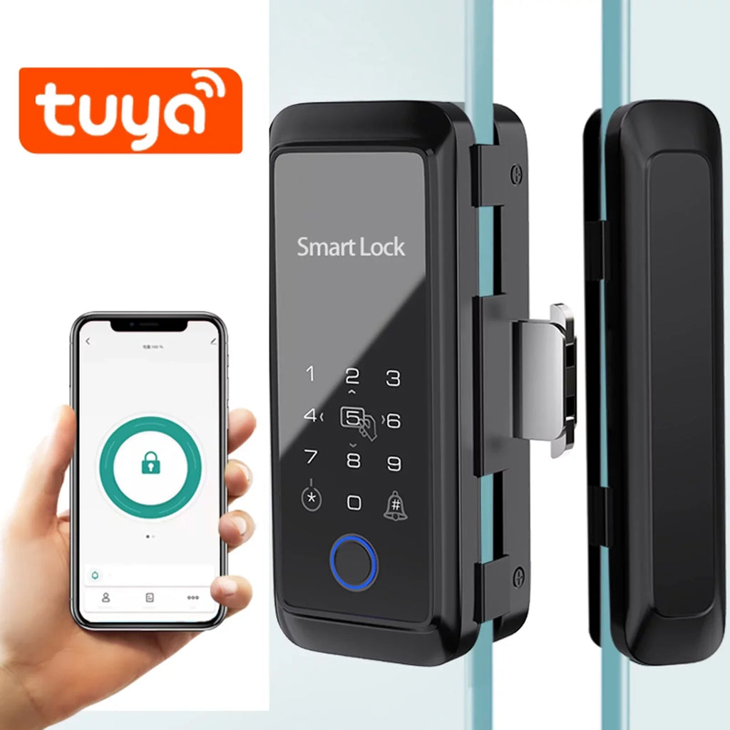 MIXFEER Smart Lock Fingerprint Lock Door Lock Keypad Door Lock with Handle Fingerprint Electronic Deadbolt Door Lock Smart Door Lock Compatible with APP
