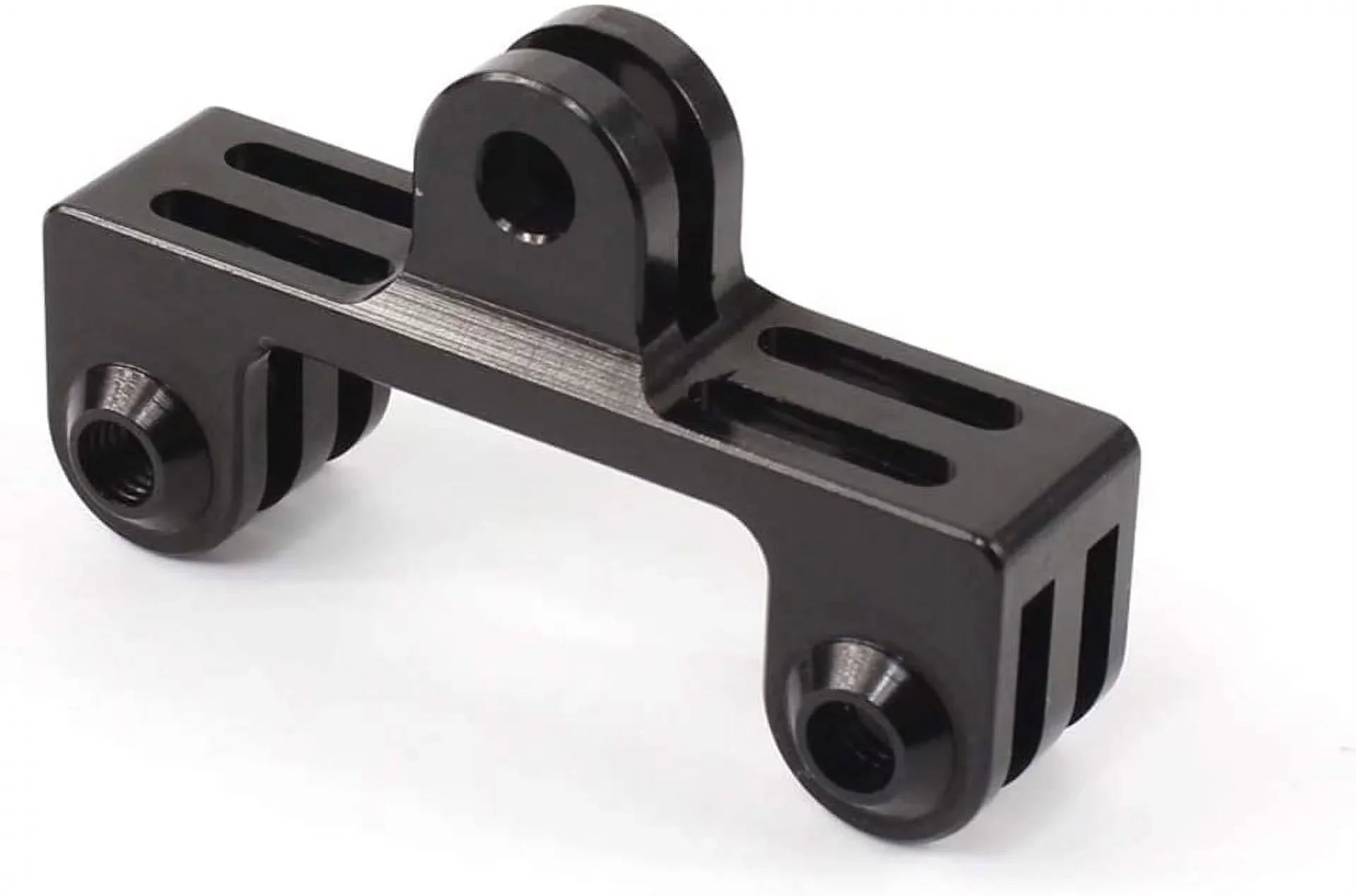 Aluminum Dual Twin Mount Adapter for GoPro Hero 9/8/7/(2018)/6/5/4 Ebony 3+,DJI Osmo Action,AKASO/Campark/YI