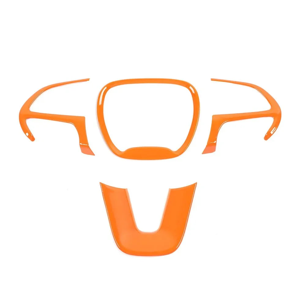 Teledu 17x Orange Set Center Console Dash Panel Cover Trim Kit