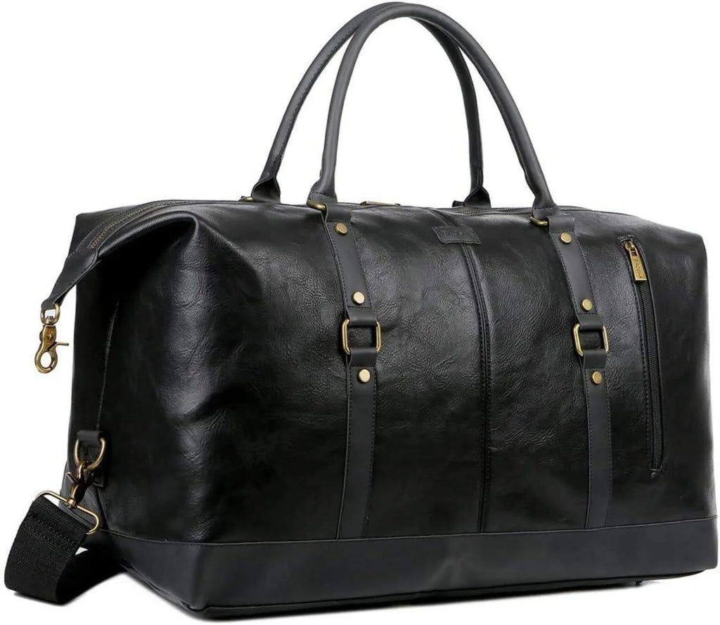 FR Fashion Co. 20 Leather Overnight Travel Duffel Bag