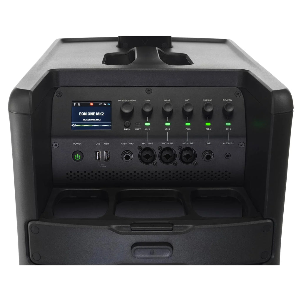 JBL Professional EON ONE Mk2 All-In-One Rechargeable Column-Speaker Personal PA System with Shure SM58 Vocal Microphone Package