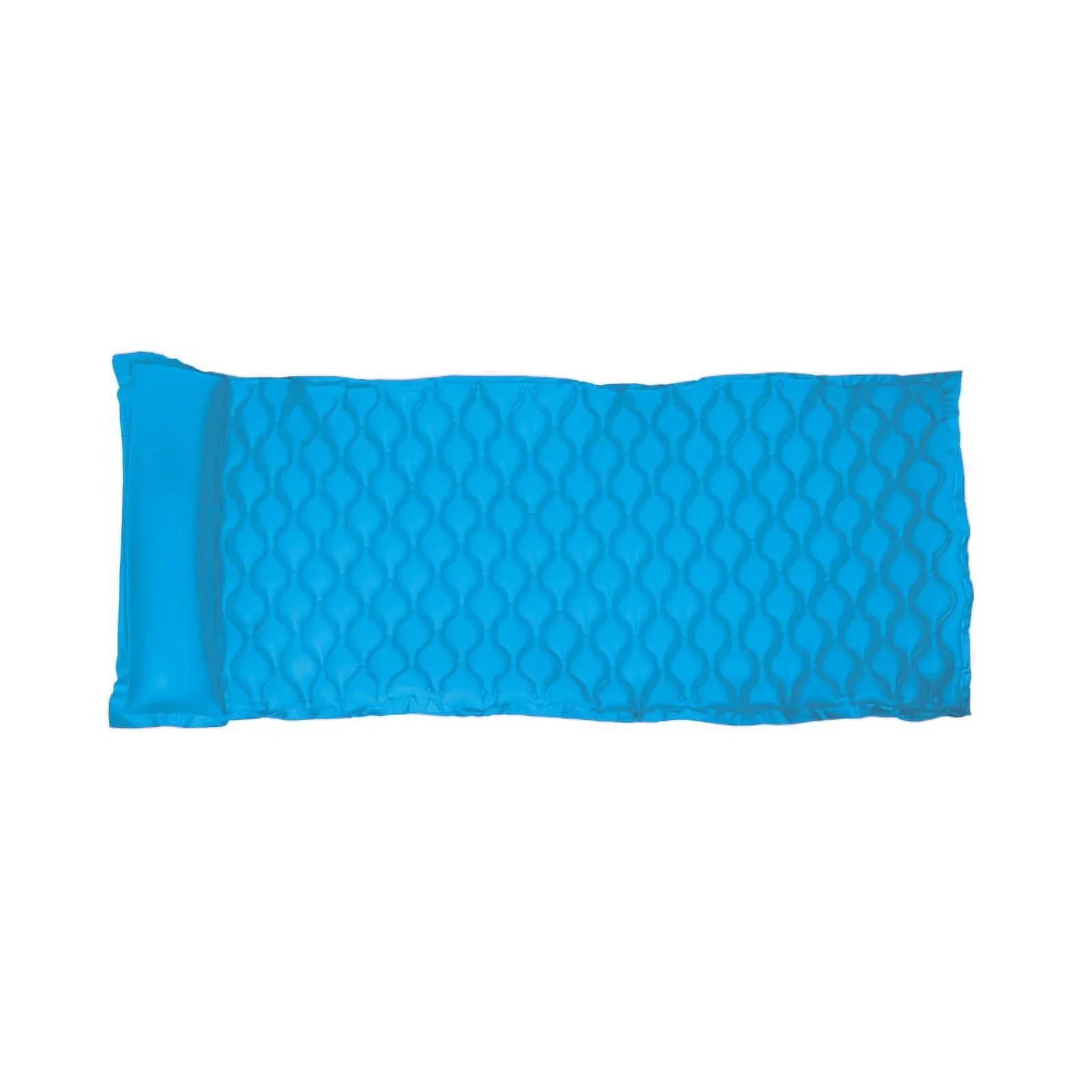 85" Roll 'N' Go Inflatable Swimming Pool 1-Person Air Mattress with Pillow - Blue