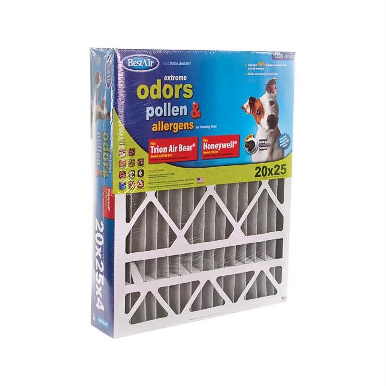 Bestair 20 x 25 x 4 in. Pleated Air Filter- pack of 3