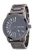 Men's Iconic Dials Gunmetal and Jet Fashion Watch