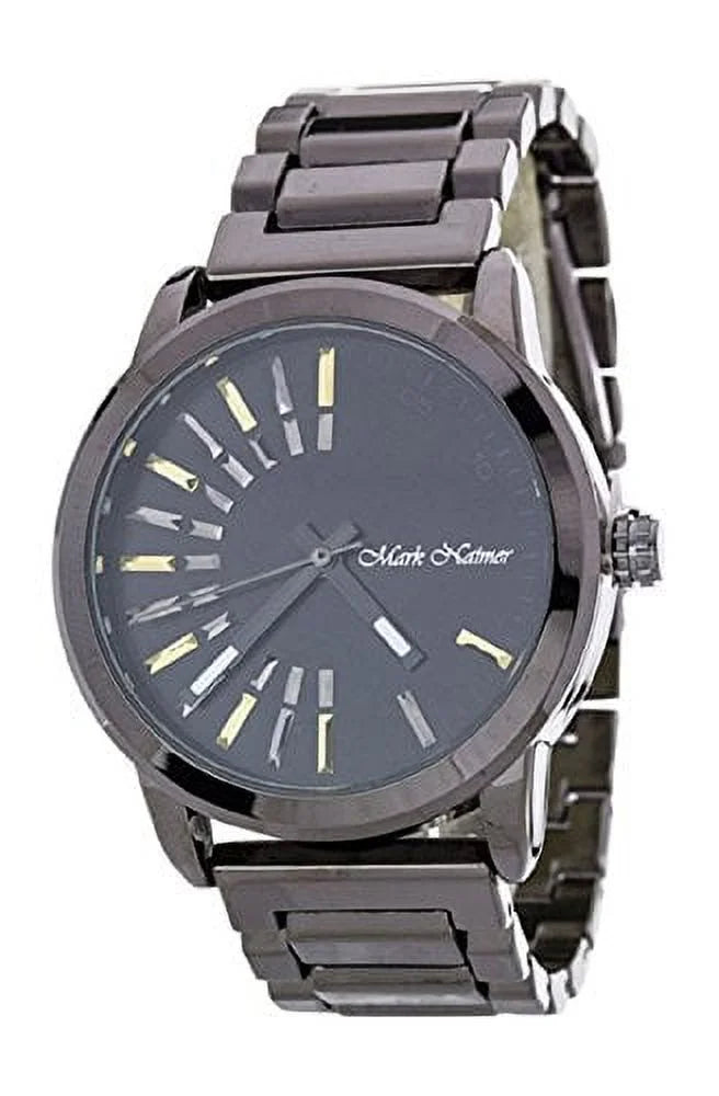 Men's Iconic Dials Gunmetal and Jet Fashion Watch