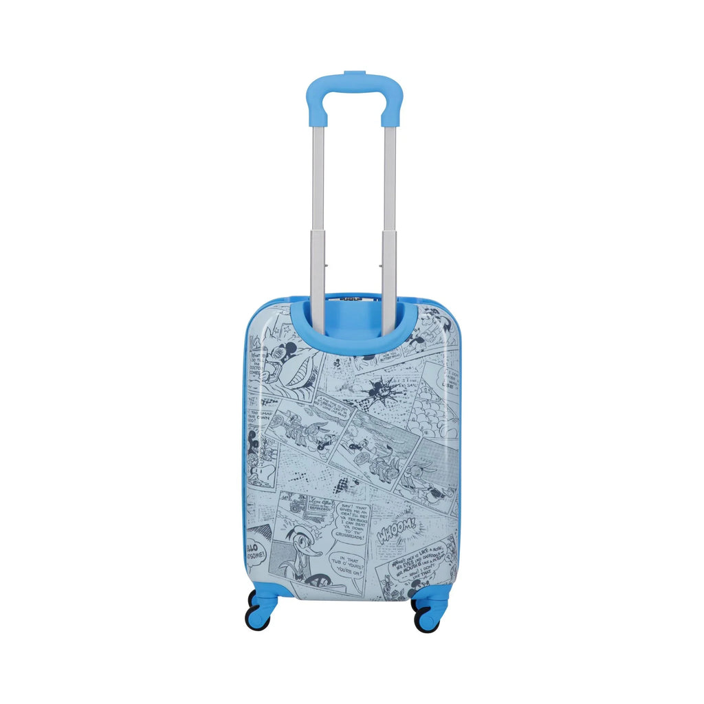 Disney Mickey Mouse 21 Inch Kids Rolling Luggage, Hardshell Carry On Suitcase with Spinner Wheels, Blue