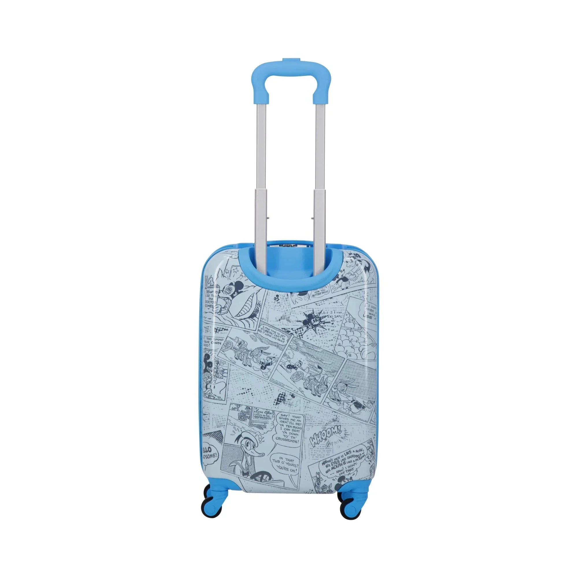 Disney Mickey Mouse 21 Inch Kids Rolling Luggage, Hardshell Carry On Suitcase with Spinner Wheels, Blue