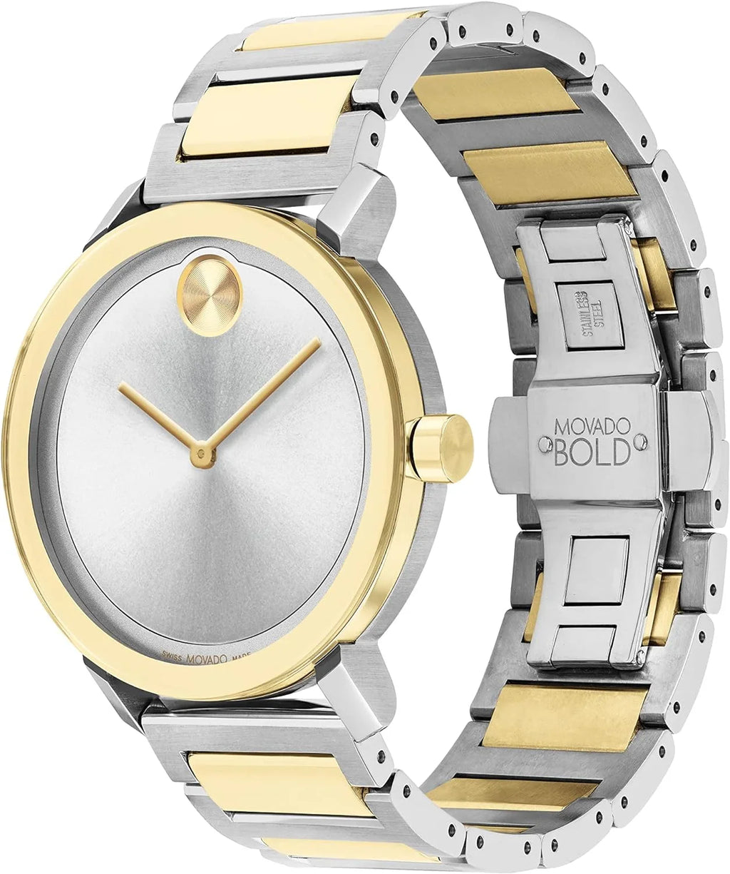 Movado Bold Evolution Quartz Silver Dial Men's Watch 3600887