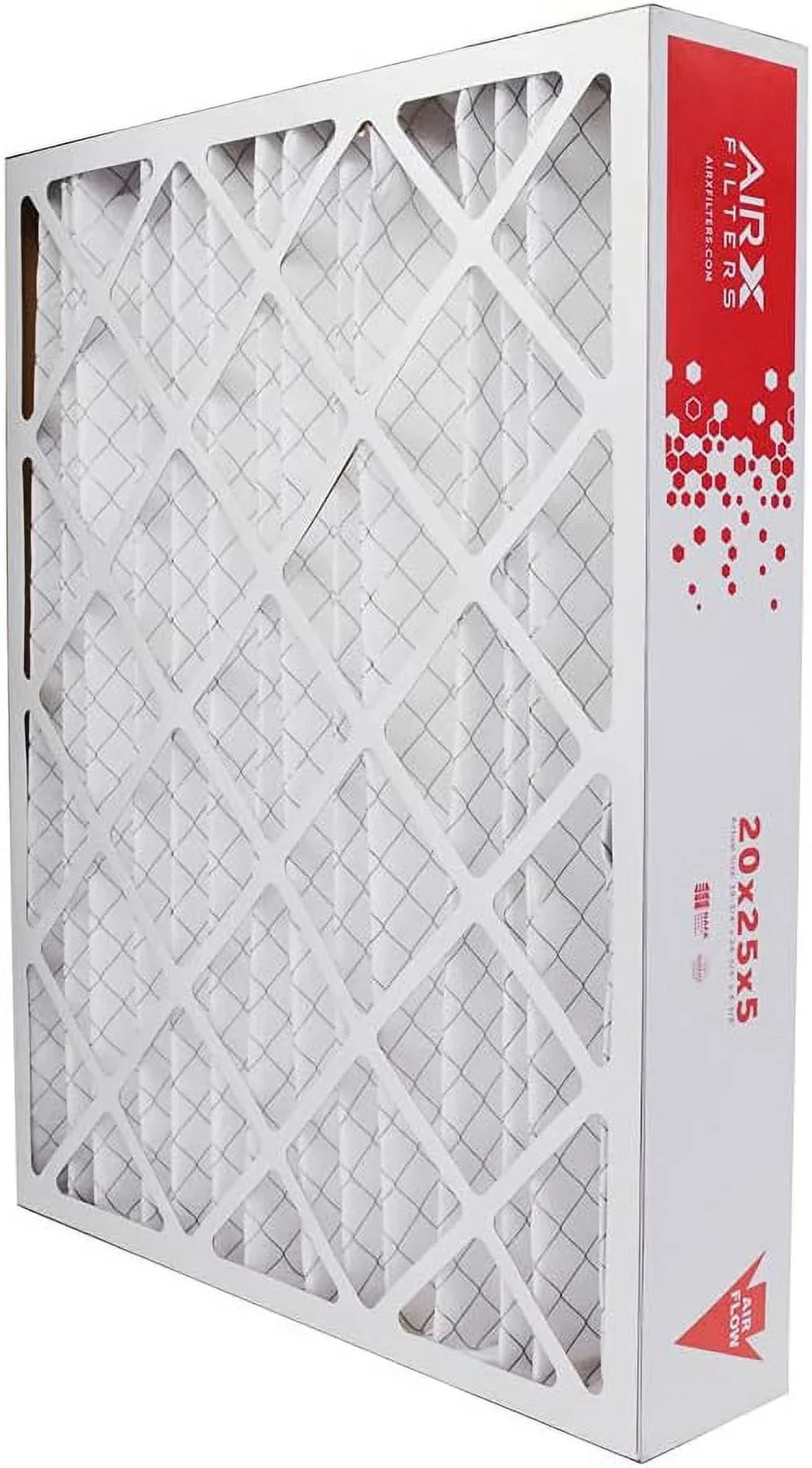 20X25x5 MERV 8 HV Furne Air Filter Replement For HCF20-10 X0586 X6673, Dust 2-Pk, Made In The