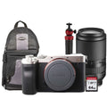 Alpha a7C Full-Frame Mirrorless Camera Silver and Tamron 70-180mm Di III VXD Lens Accessory Kit
