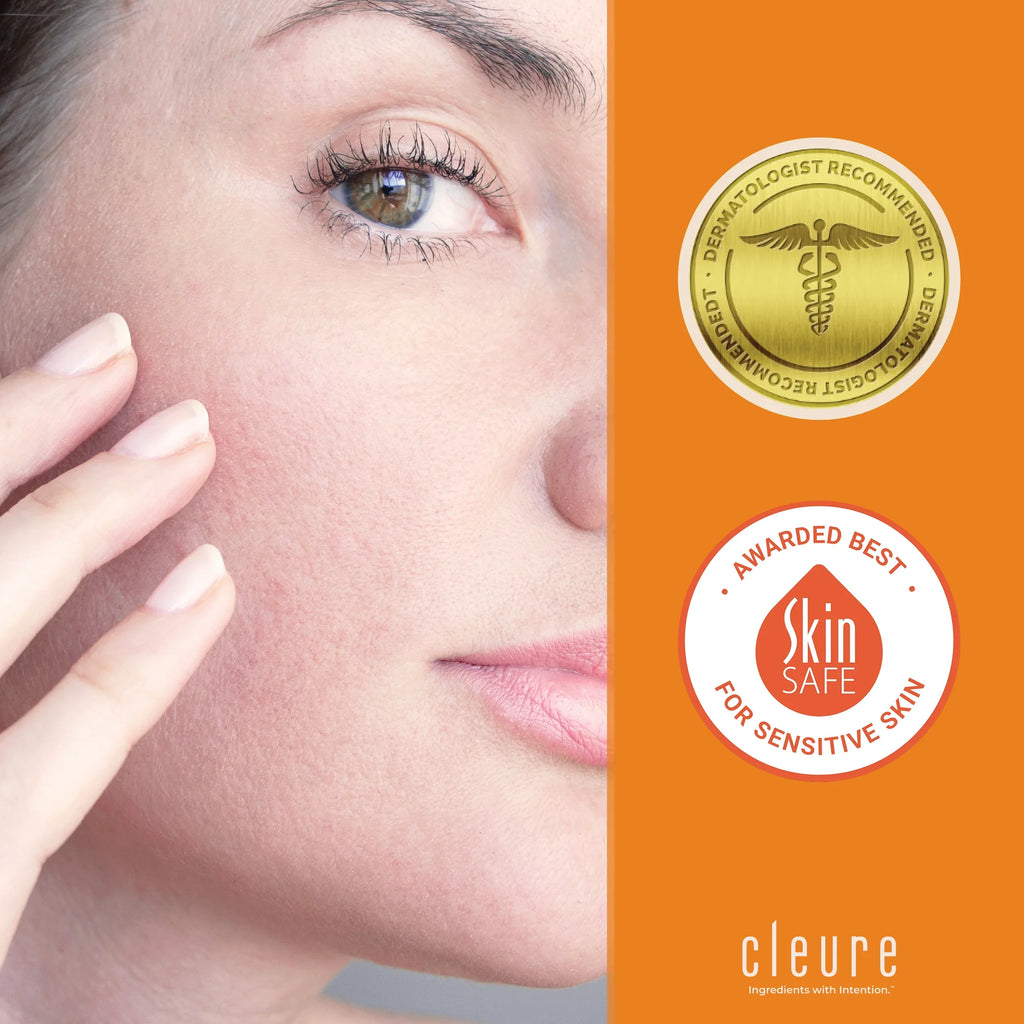 Cleure Day Cream - Anti Aging Facial Moisturizer with Shea Butter - Gluten Free (2 oz, Pack of 1)
