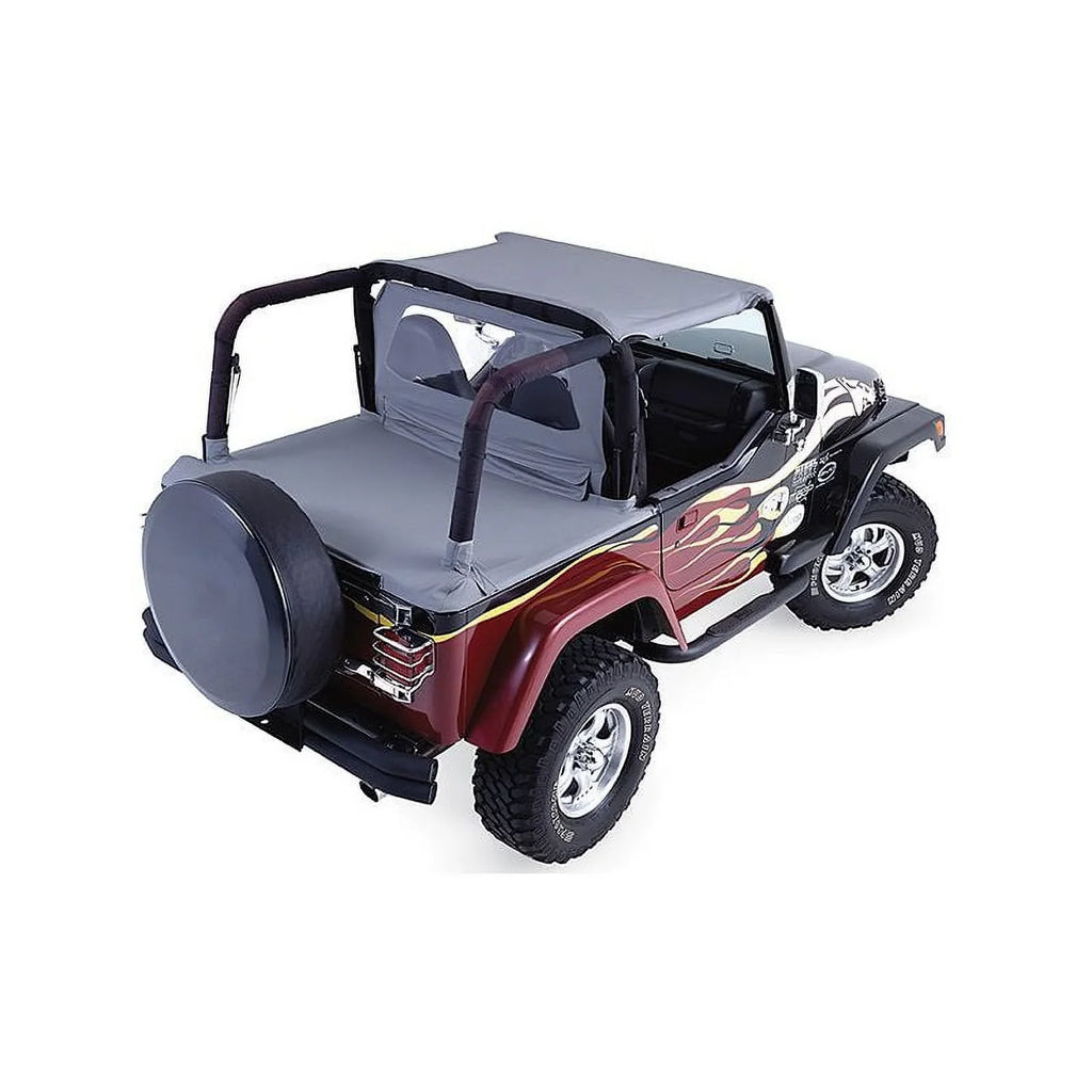 Rampage by RealTruck 721015 Tonneau Cover For 1992-1995 Jeep Wrangler YJ, Dark Denim