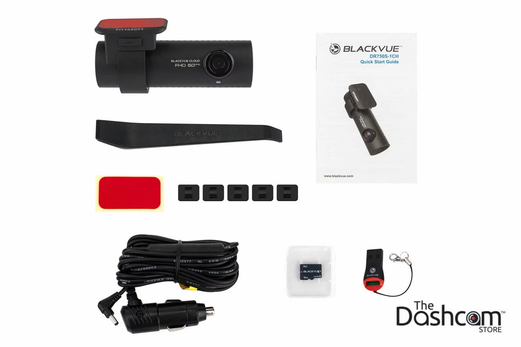 Jet DR750S-1CH Single-Lens 1080p/60fps GPS WiFi Dashcam w/ 16 GB Memory Card