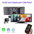 KingFurt 2K Car DVR Wireless Dash Camera Carplay Android Auto Touch Screen 10.26'' WIFI - Stunning Resolution and Smart Compatibility