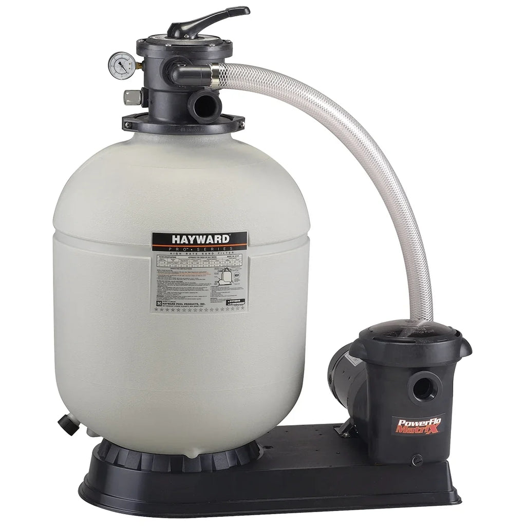 Hayward W3S180T93S Pro Series Top-Mount 18" Sand Filter with 1-1/2 Above Ground Pool Pump
