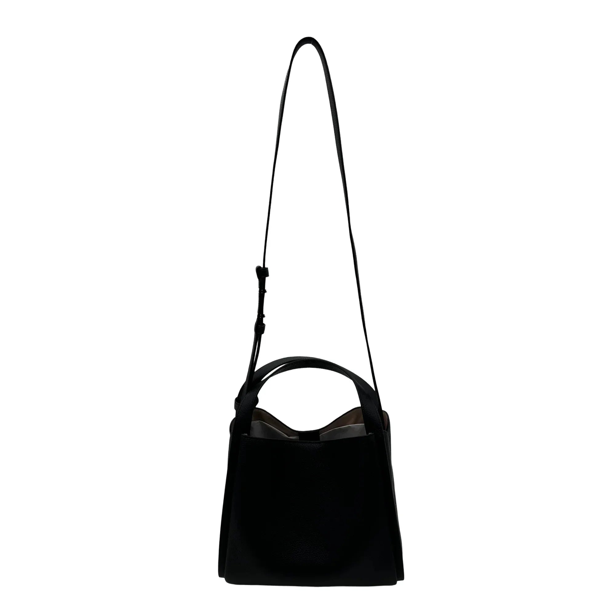 Kate Spade Knott Plaid Stitched Medium Crossbody Tote - Ebony