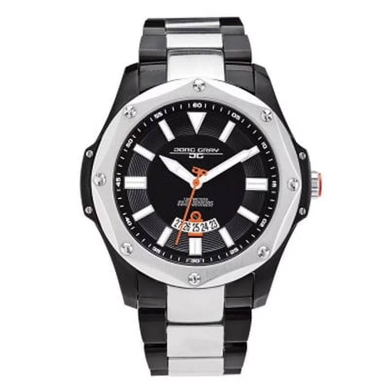 JG5600-21 Men's Watch Chronograph Dark Dial With Integrated Dark Silicone Strap