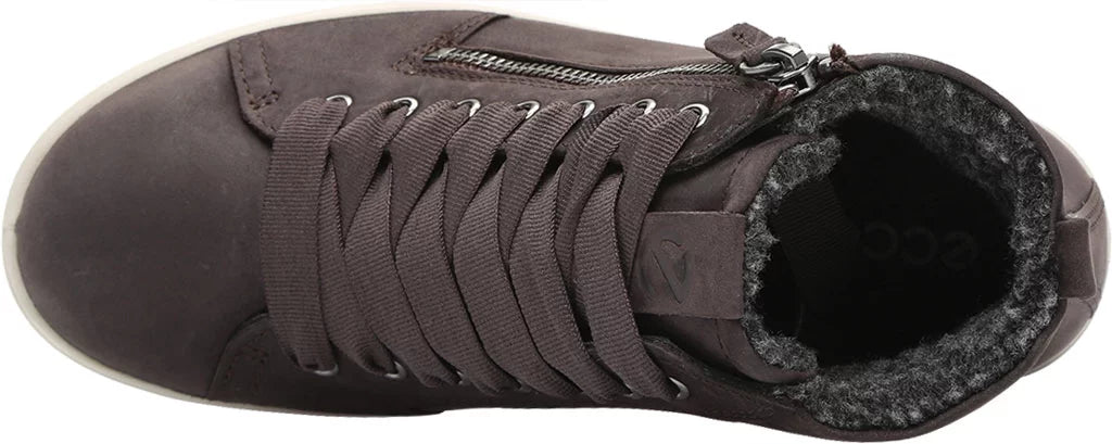 Women's ECCO Soft 7 Tred GORE-TEX High Top Sneaker Shale Oil Nubuck 37 M