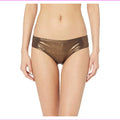 Vince Camuto Women's Shirred Smooth Bikini Bottom Swimsuit (Sun Shine Bronze, L)
