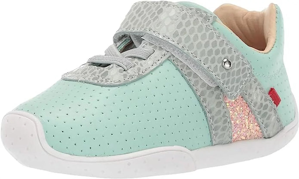 Marc Joseph New York Kid's Baby Toddler Genuine Leather Velcro Strap Shoe, 6