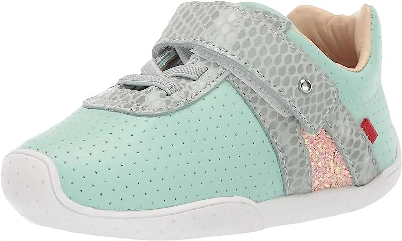 Marc Joseph New York Kid's Baby Toddler Genuine Leather Velcro Strap Shoe, 6