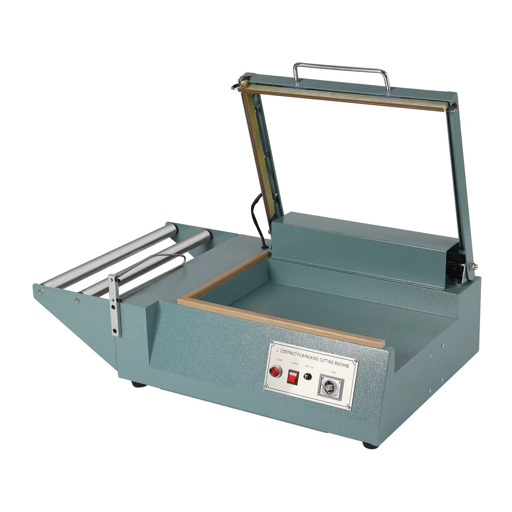 DENEST Shrink Wrap Sealing Machine L-bar Sealer Cutter Packing Machine Retail 1000W