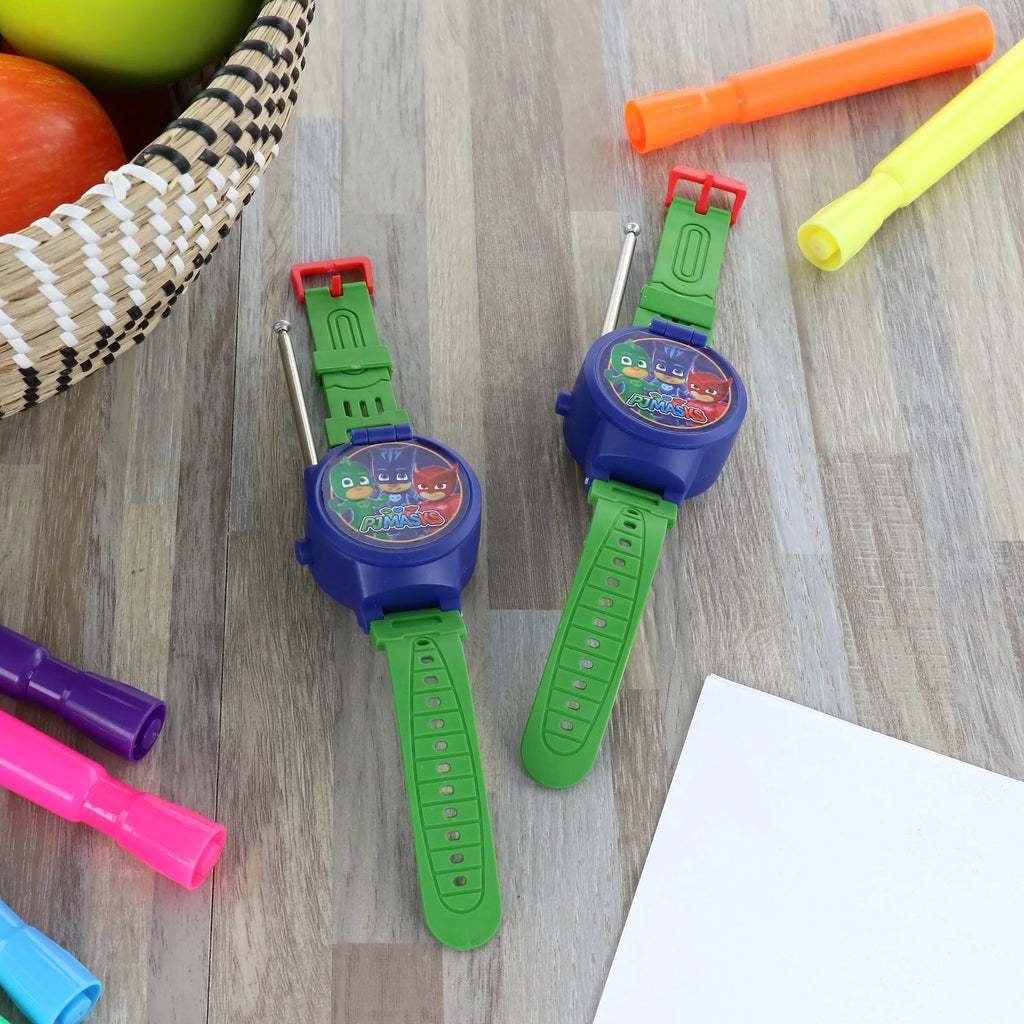 PJ Masks 2 Piece Wrist Walkie Talkie Set With Built in Watch