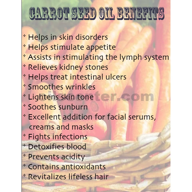 Carrot Seed Oil Organic Carrier Cold Pressed Premium Fresh 100% Pure 7 Lb