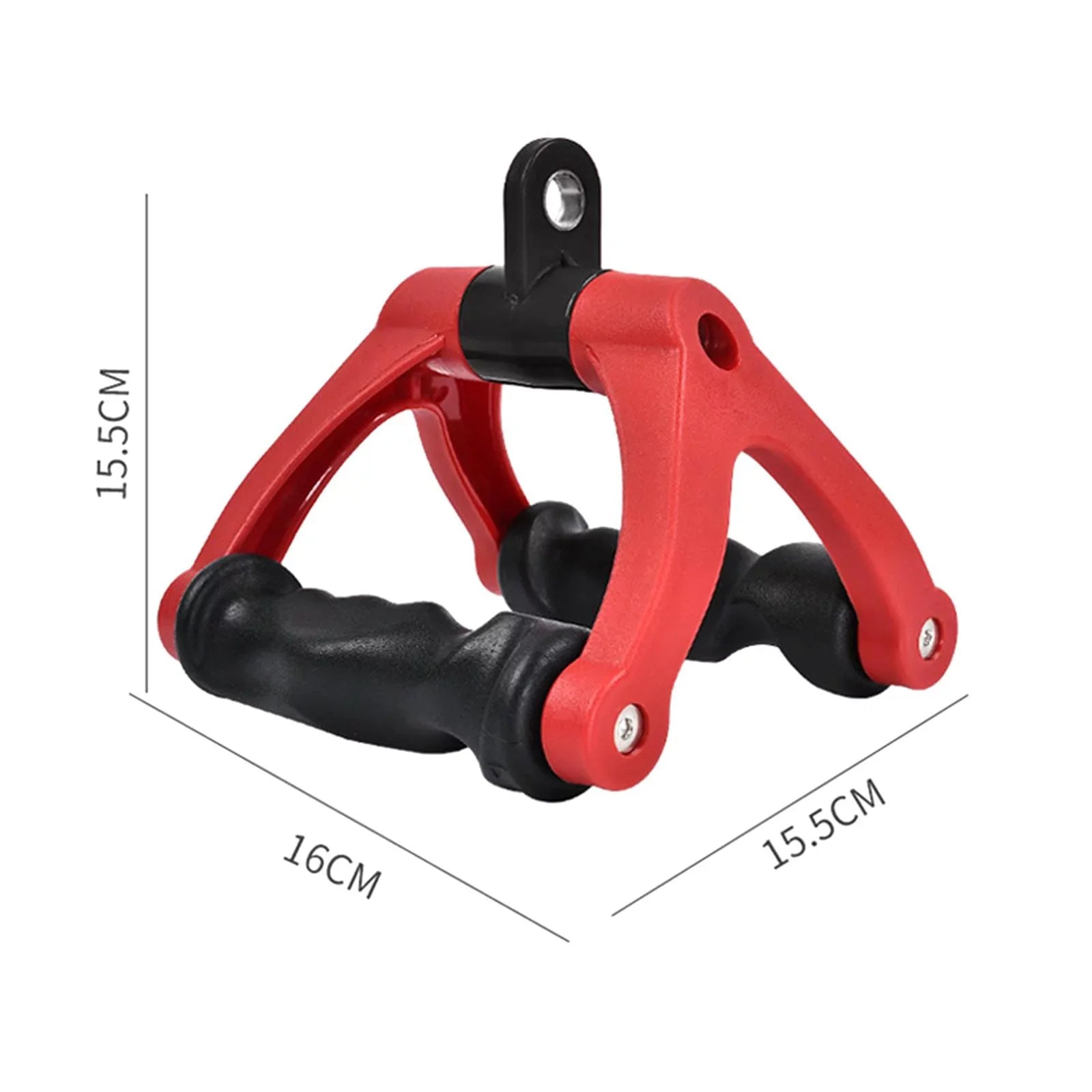 Two D Rowing Handle Cable Attachment Bearing 661 Bar Row Attachment Tricep Rope Pull Down Machine for Fitness, Home ,Gym ,Back Training Red