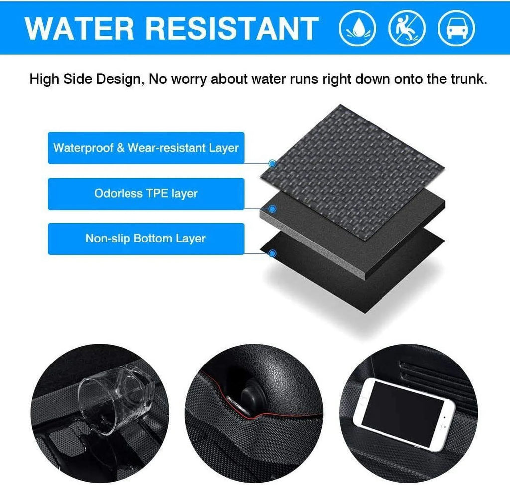 Car Rear Trunk Liner Cargo Mat Carpet for RAV4 2006-2012 Easy to Install