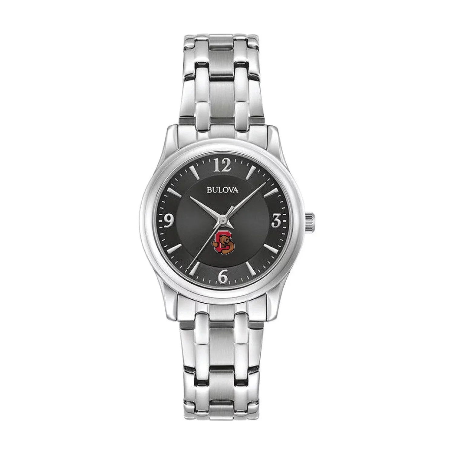 Women's Bulova Dark Cornell Big Red Stainless Steel Corporate Collection Watch