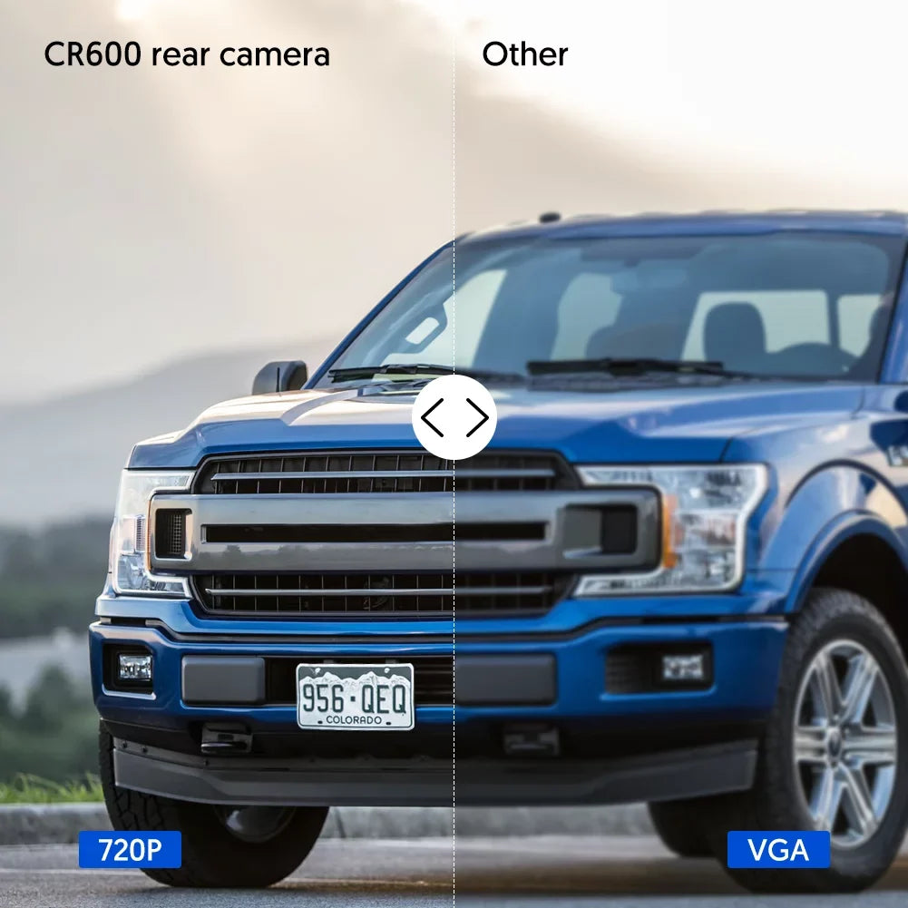 Crosstour CR600 Dual Dash Cam Front and Rear FHD 1080P Mini in Car Camera with Parking Monitoring,G-Sensor,WDR,Night Vision, Motion Detection, Loop Recording, Screen Rotation