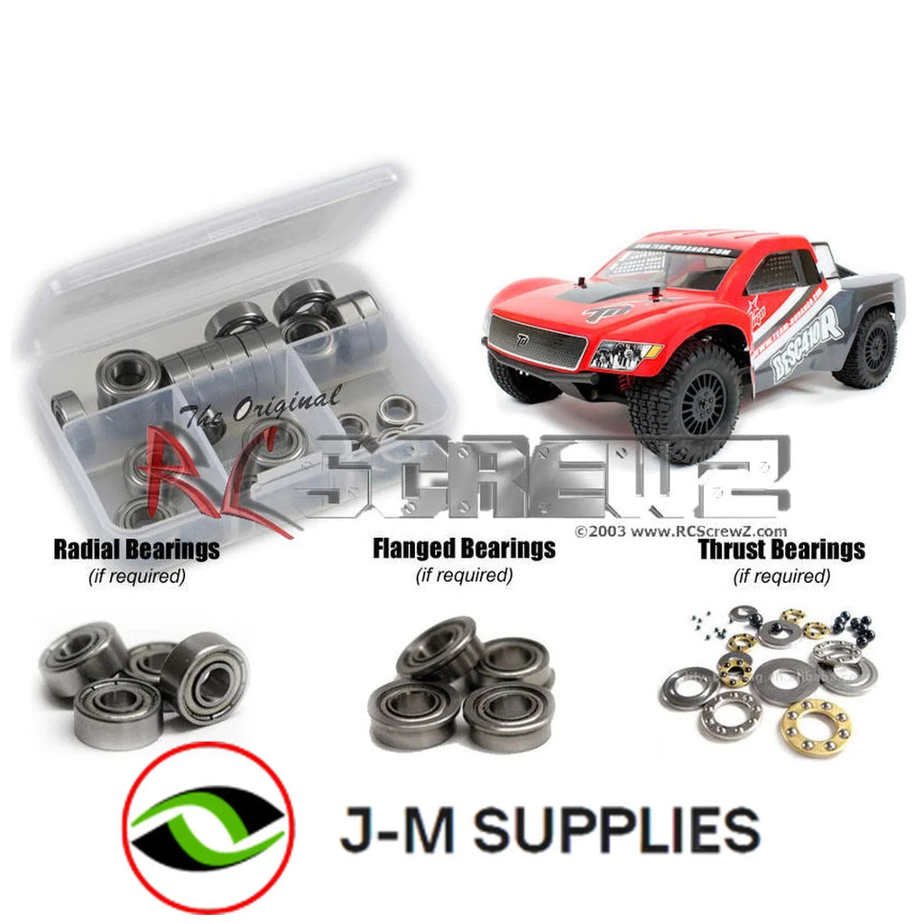 RCScrewZ Metal Shielded Bearing Kit durg004b for Team Durango DESC410R/V2 RC Car - Complete Set