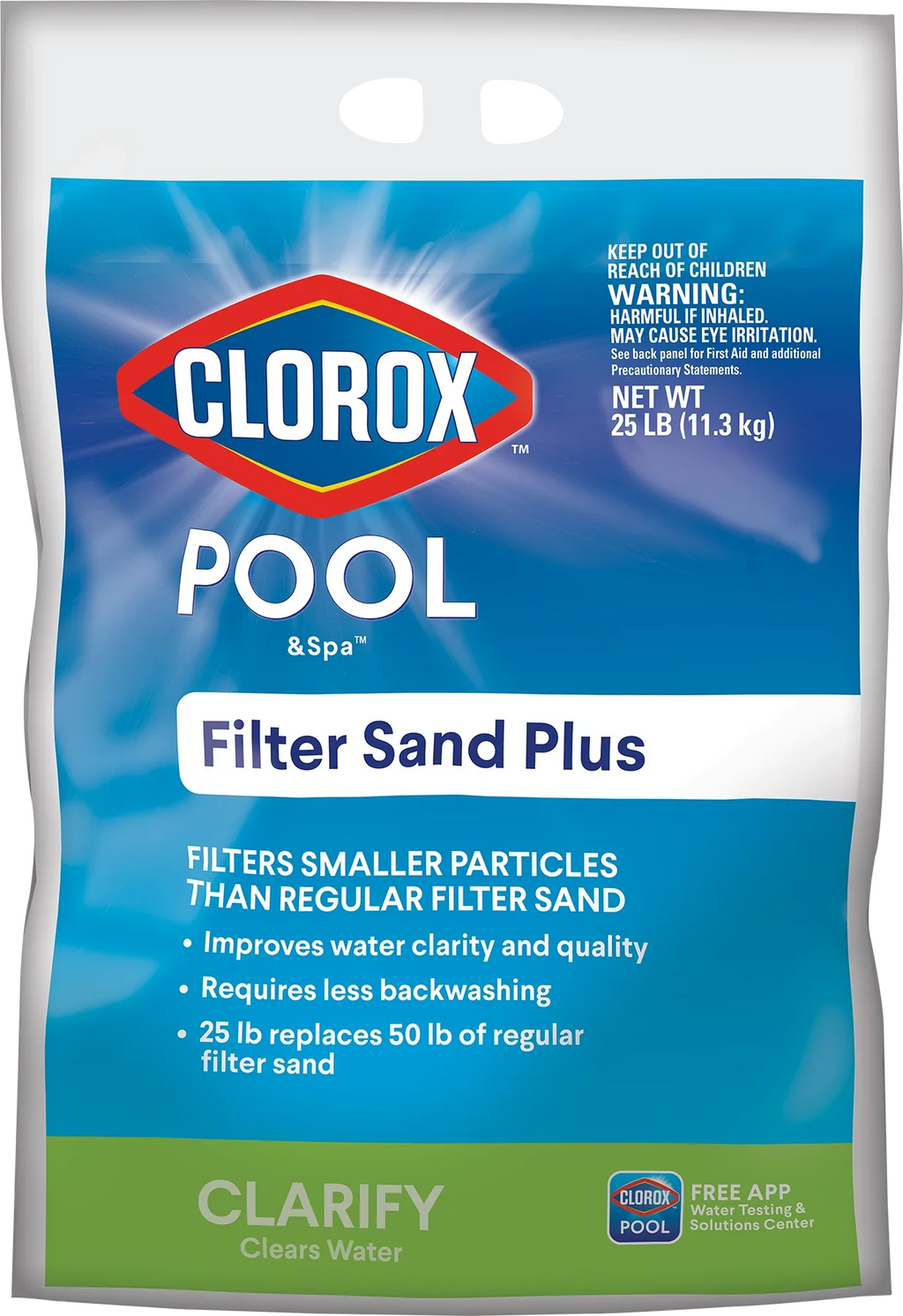 Clorox Pool&Spa 25 lb Filter Granular Sand Plus (for Swimming Pool Use)