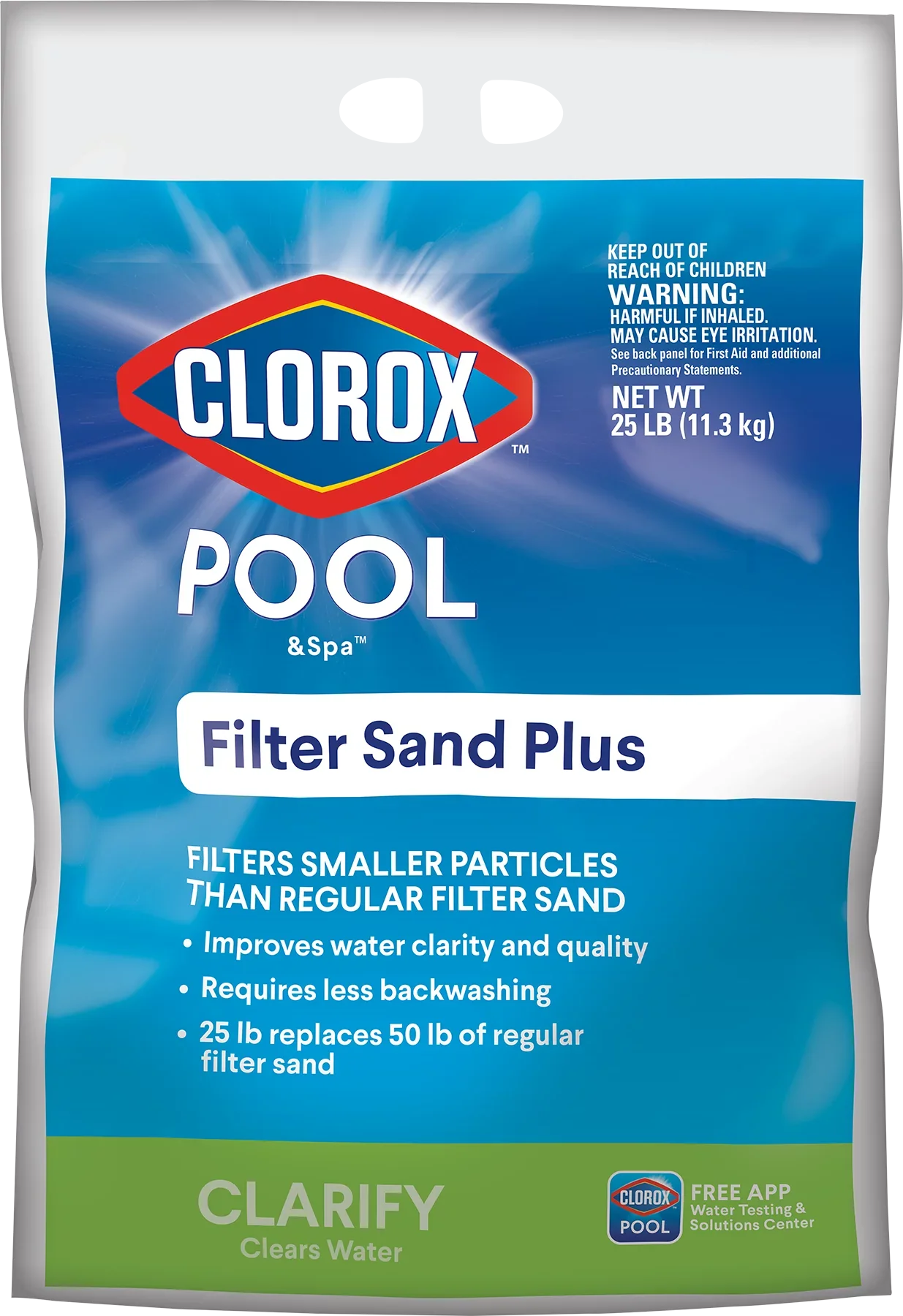 Clorox Pool&Spa 25 lb Filter Granular Sand Plus (for Swimming Pool Use)