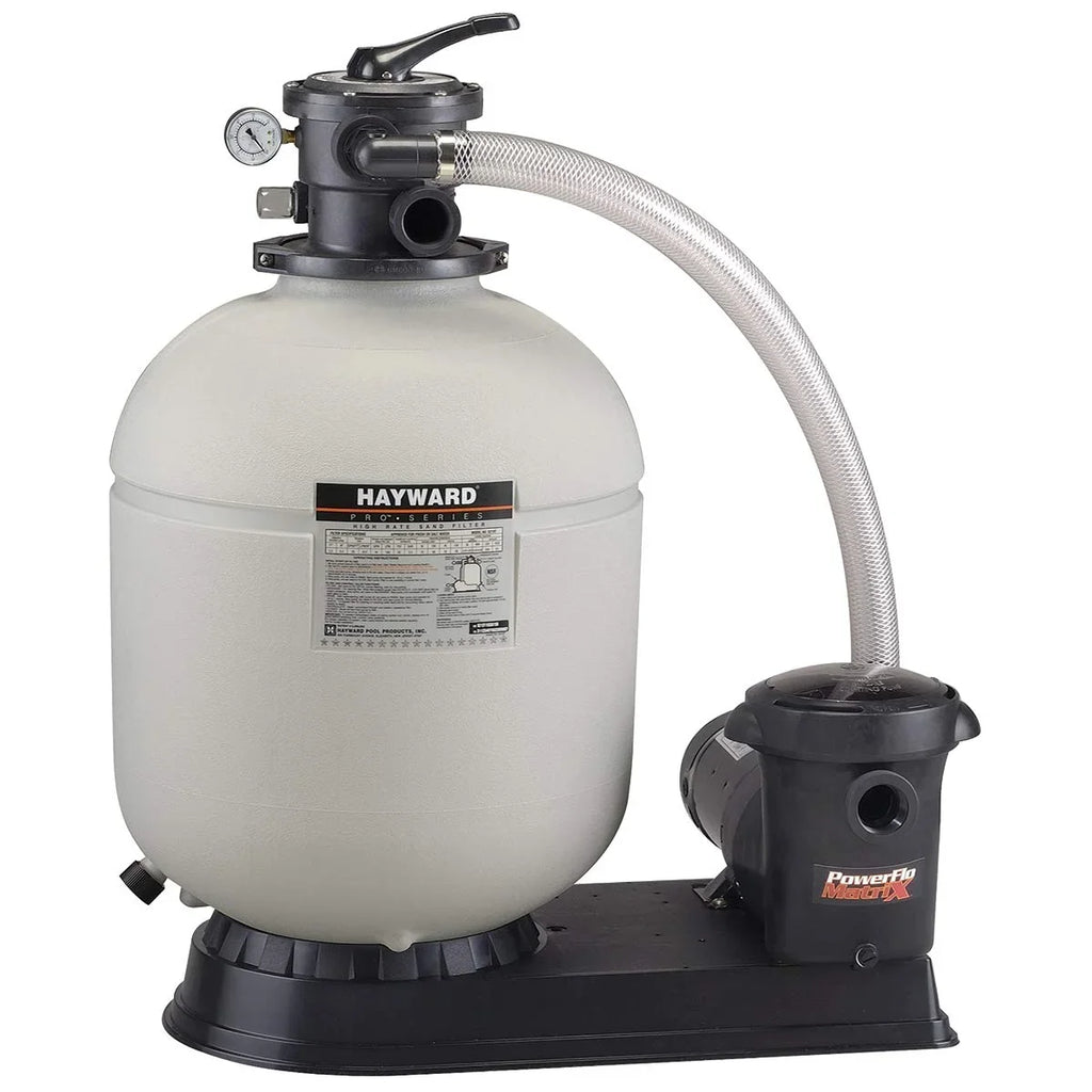 Hayward W3S180T93S Pro Series Top-Mount 18" Sand Filter with 1-1/2 Above Ground Pool Pump