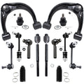 Detroit Axle - 14pc Suspension Kit for 2003-2009 4Runner, 2007-2009 FJ Cruiser, 2 Upper Control Arms w/Ball Joints, 2 Lower Ball Joints, 4 Tie Rods, 4 Sway Bars, 2 Boots, Replacement