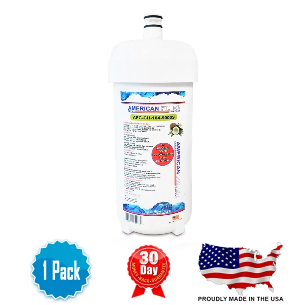 AFC Brand , Water Filters , Model # AFC-CH-104-9000S , Compatible with Lancer® LNC55817-08 - 1 Filters - Made in U.S.A.