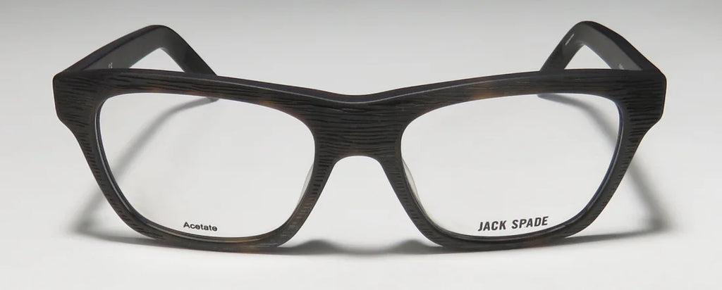 NEW JACK SPADE JONATHAN MENS/WOMENS DESIGNER FULL-RIM MATTE TORTOISE CLASSIC DESIGN COLLECTIBLE UNISEX FRAME DEMO LENSES 53-18-140 EYEGLASSES/EYEWEAR
