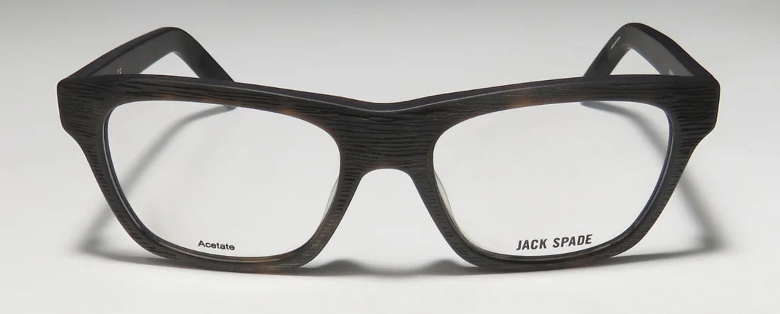 NEW JACK SPADE JONATHAN MENS/WOMENS DESIGNER FULL-RIM MATTE TORTOISE CLASSIC DESIGN COLLECTIBLE UNISEX FRAME DEMO LENSES 53-18-140 EYEGLASSES/EYEWEAR