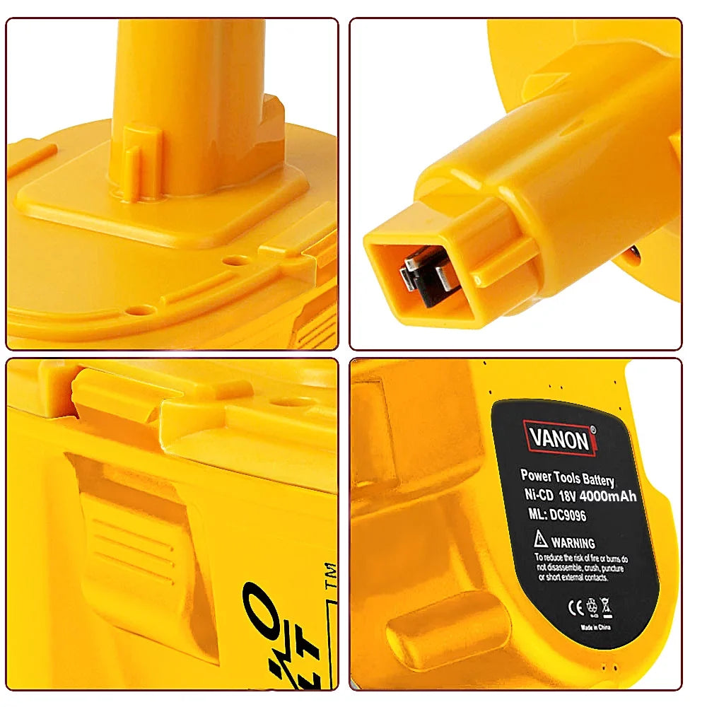 2Packs 4.0Ah DC9096 Batteries Compatible with Dewalt 18v Battery XRP DC9098 DC9099 DC9096 DW9098 DW9099