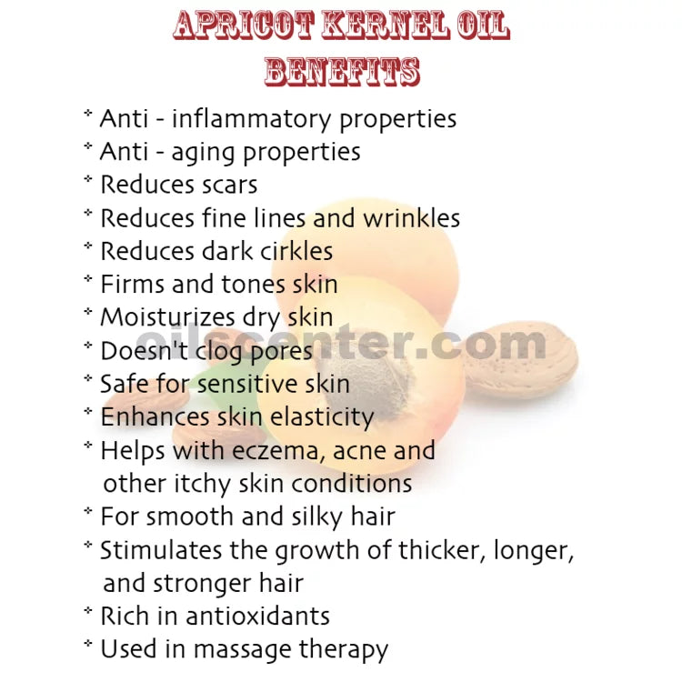 Apricot Kernel Oil Unrefined Organic Virgin Cold Pressed Raw Natural Pure 32 oz