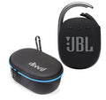 JBL Clip 4 Dark Bluetooth Speaker and divvi Case Kit