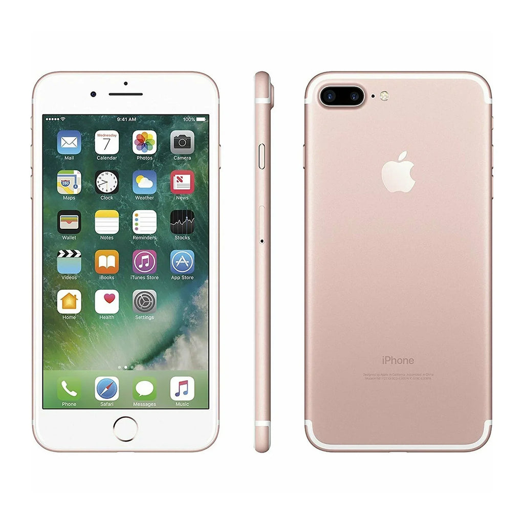 Restored iPhone 7 Plus, 128 GB, Rose Gold - GSM Unlocked - GSM compatible (Refurbished)