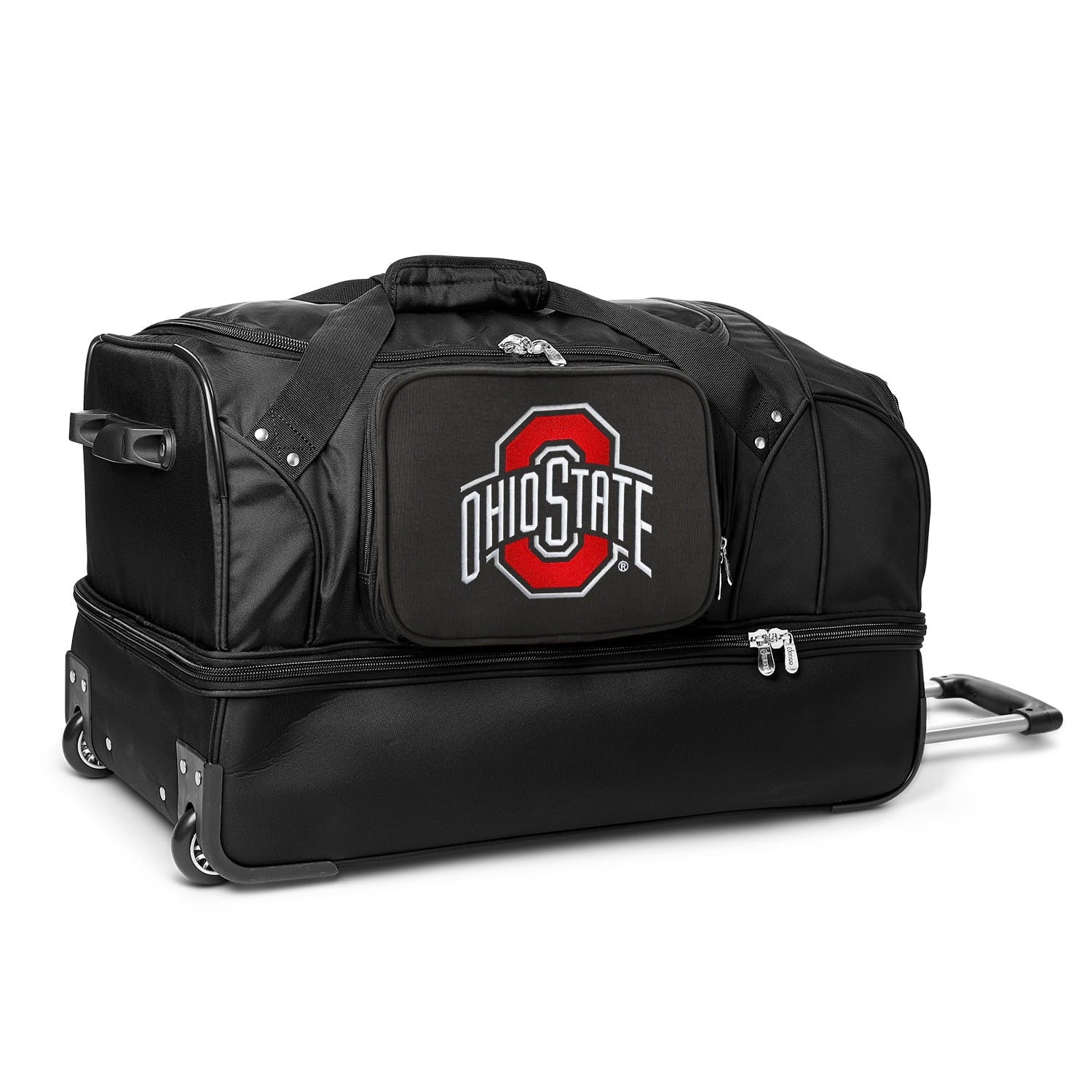 MOJO Ohio State Buckeyes Jet 27'' 2-Wheel Drop Bottom Rolling Duffel Bag