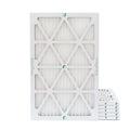 6 Pack of 12x25x1 MERV 10 Pleated Air Filters by Glasfloss. Actual Size: 11-1/2 x 24-1/2 x 7/9