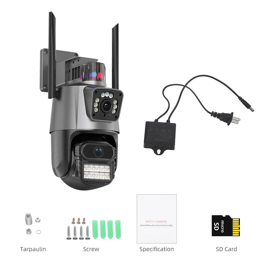JLLOM Enhanced Dual Antenna Penetration for Maximum Signal Strength - Never Miss a Moment with This PTZ Camera